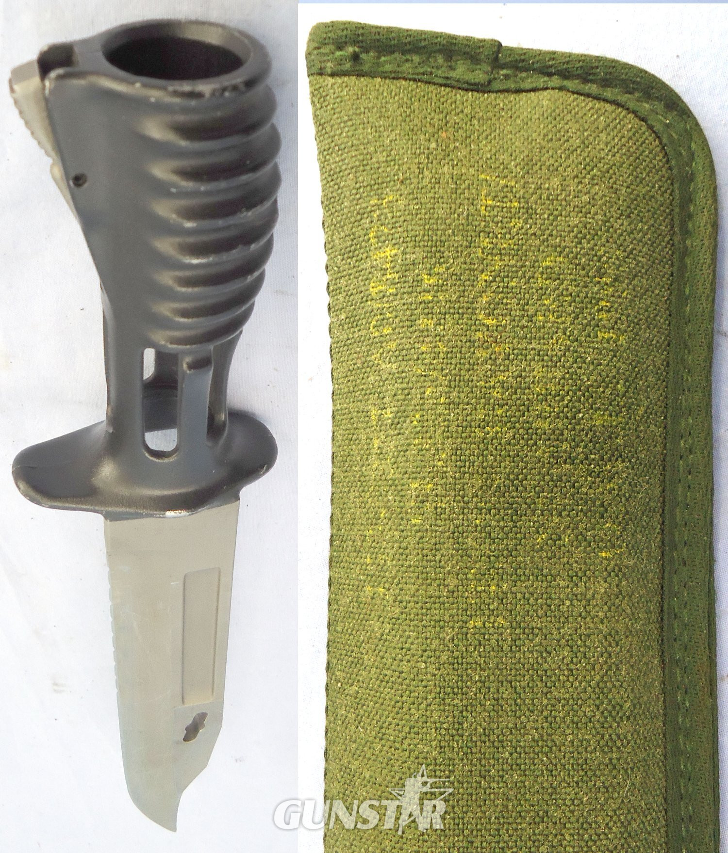  British L3A1 Bayonet Scabbard and Frog for the SA80 Rifle. BAYO 367 Bayonet