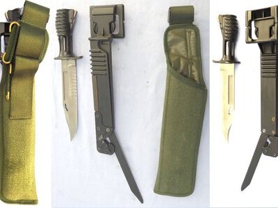 British L3A1 Bayonet Scabbard and Frog for the SA80 Rifle. BAYO 367 Bayonet