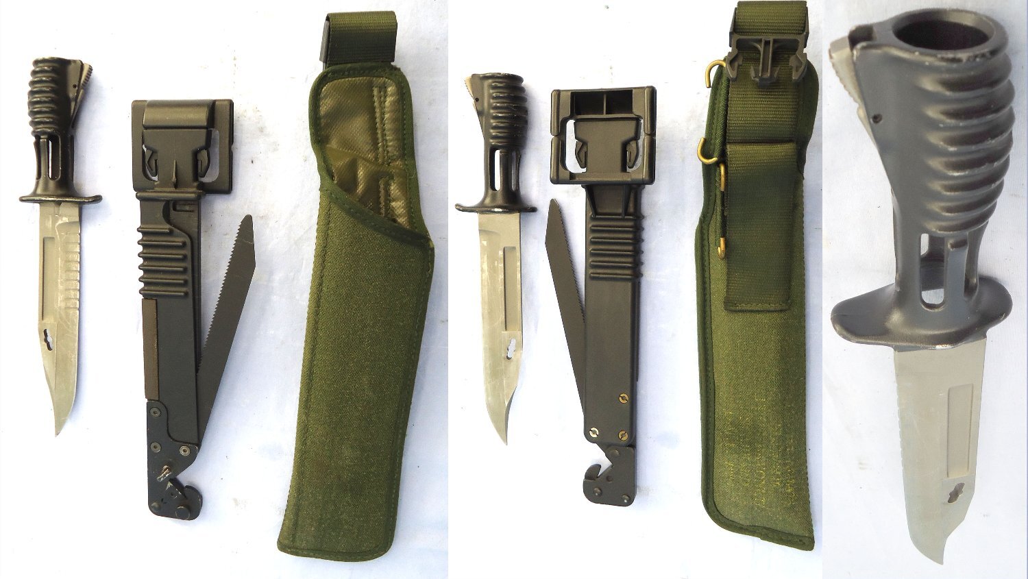 British L3A1 Bayonet Scabbard and Frog for the SA80 Rifle. BAYO 367 Bayonet