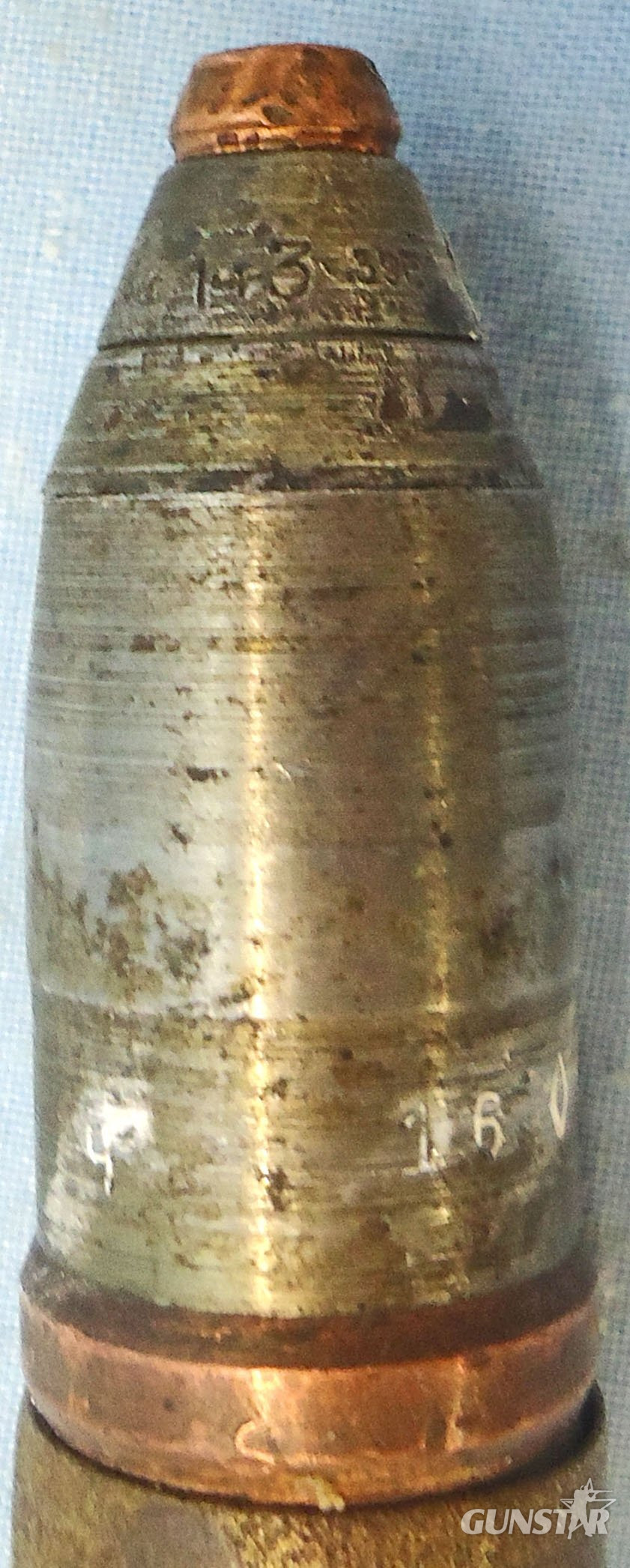 INERT DEACTIVATED. Soviet, Rare, WW2,1943 Dated 20mm (20x99R) ShVAK TYPE OZ HE (High Explosive) Aircraft Cannon Round. - O 2182 Soviet, Rare, WW2,1943 Dated 20mm (20x99R) ShVAK TYPE OZ HE (High Explosive) Aircraft Cannon Round. - O 2182  Other Ammunition - {CATEGORY}
