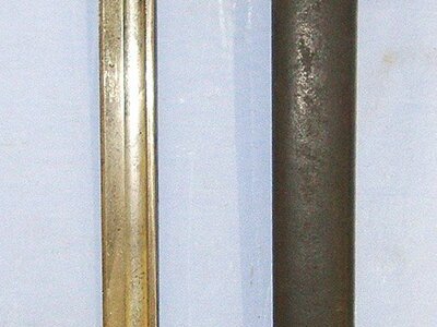 RARE*NEAR MINT*WW1 British Wilkinson 1910 Dated 1st Pattern Hook Quillon P1907 Bayonet With Unknown Regiment Marks ‘M IJI R595’, WD 1910 Scabbard & WD Mills Equipment Company 1908 Pattern Webbing Frog With Helve Carrier Strap. Sn 23731 Bayonet