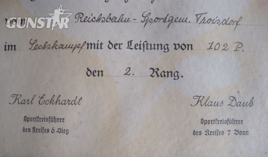  German N.S.R.B.L. National Socialist League of the Reich for Physical Exercise C Original WW2 German N.S.R.B.L. National Socialist League of the Reich for Physic Other Accessory