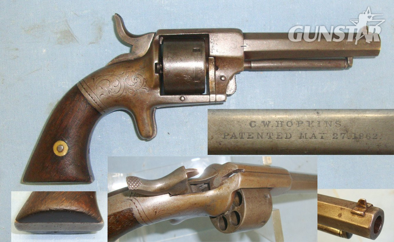 Bacon Arms Co. Under Barrel Removable Ejector Rod. Sn 22643:11 .32 Revolver in 
