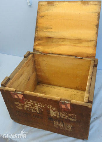 American 20 Round Wooden Ammunition Box For The 37MM M16 High Explosive Ammuniti 37MM M16 High Explosive Ammunition For The Tank and Anti-tank Guns. Antique & Militaria