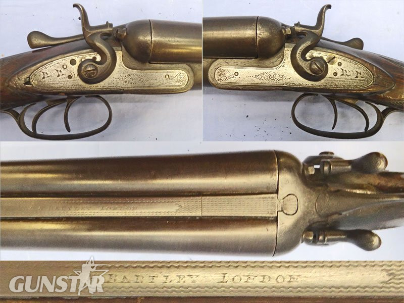  C.G. Bartley (London) C. G. Bartley, London. 12 Bore Double Barrel Side By Side, Side Lock Hammer Sporting Shotgun With Rebounding Hammers. **1989 UK DEACTIVATION CERTIFICATED**. Sn - 14330 Side By Side 12 Bore/gauge