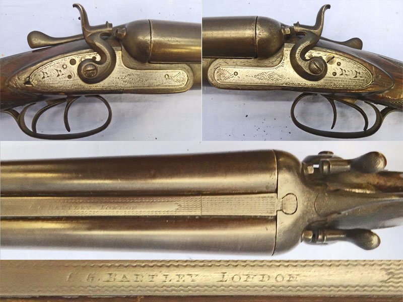  C.G. Bartley (London) C. G. Bartley, London. 12 Bore Double Barrel Side By Side, Side Lock Hammer Sporting Shotgun With Rebounding Hammers. **1989 UK DEACTIVATION CERTIFICATED**. Sn - 14330 Side By Side 12 Bore/gauge