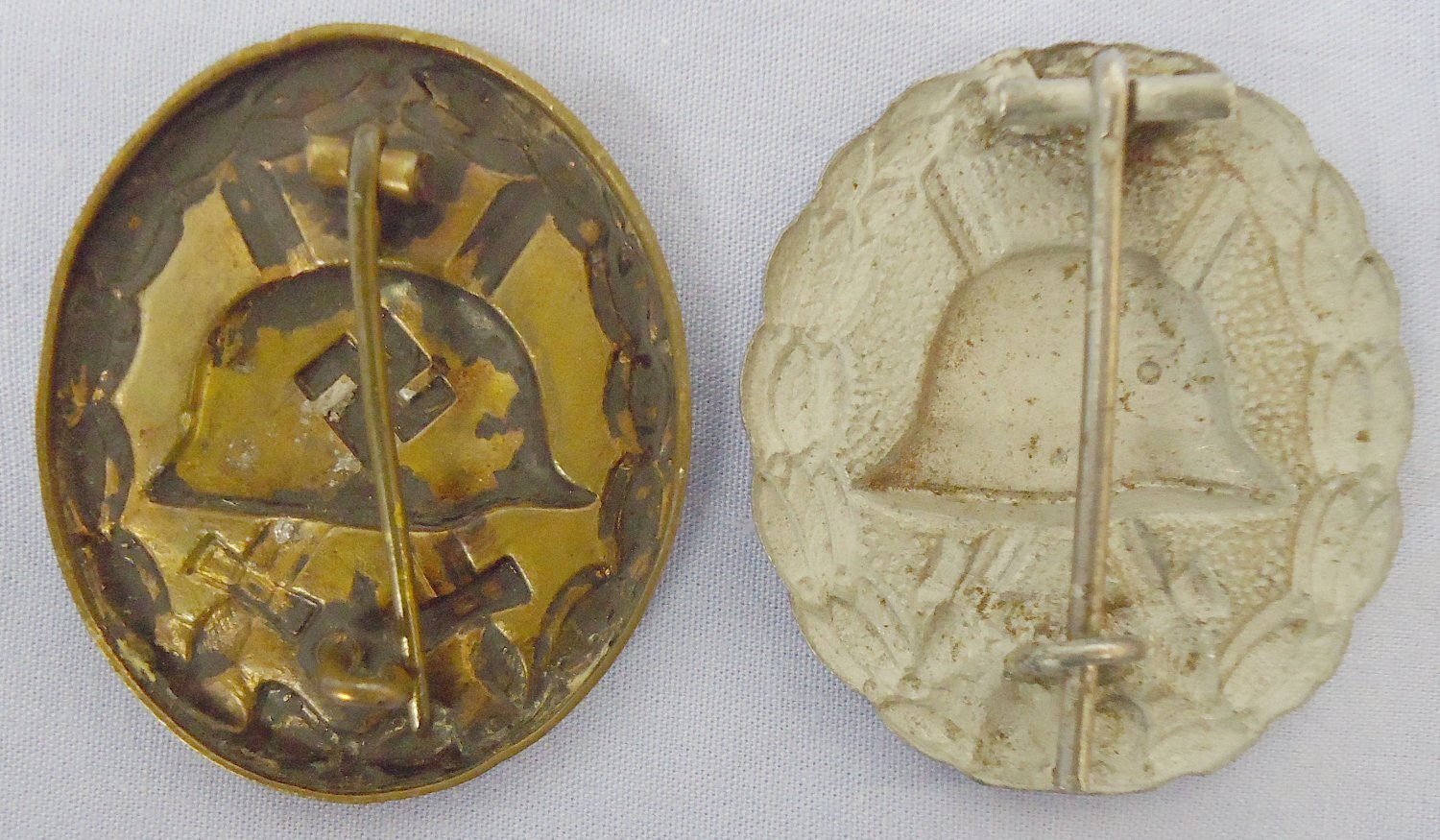  Pair* German Imperial ‘Black & Silver’ Wound Badges. N 118. Pair* German Imperial ‘Black & Silver’ Wound Badges. N 118. Antique & Militaria