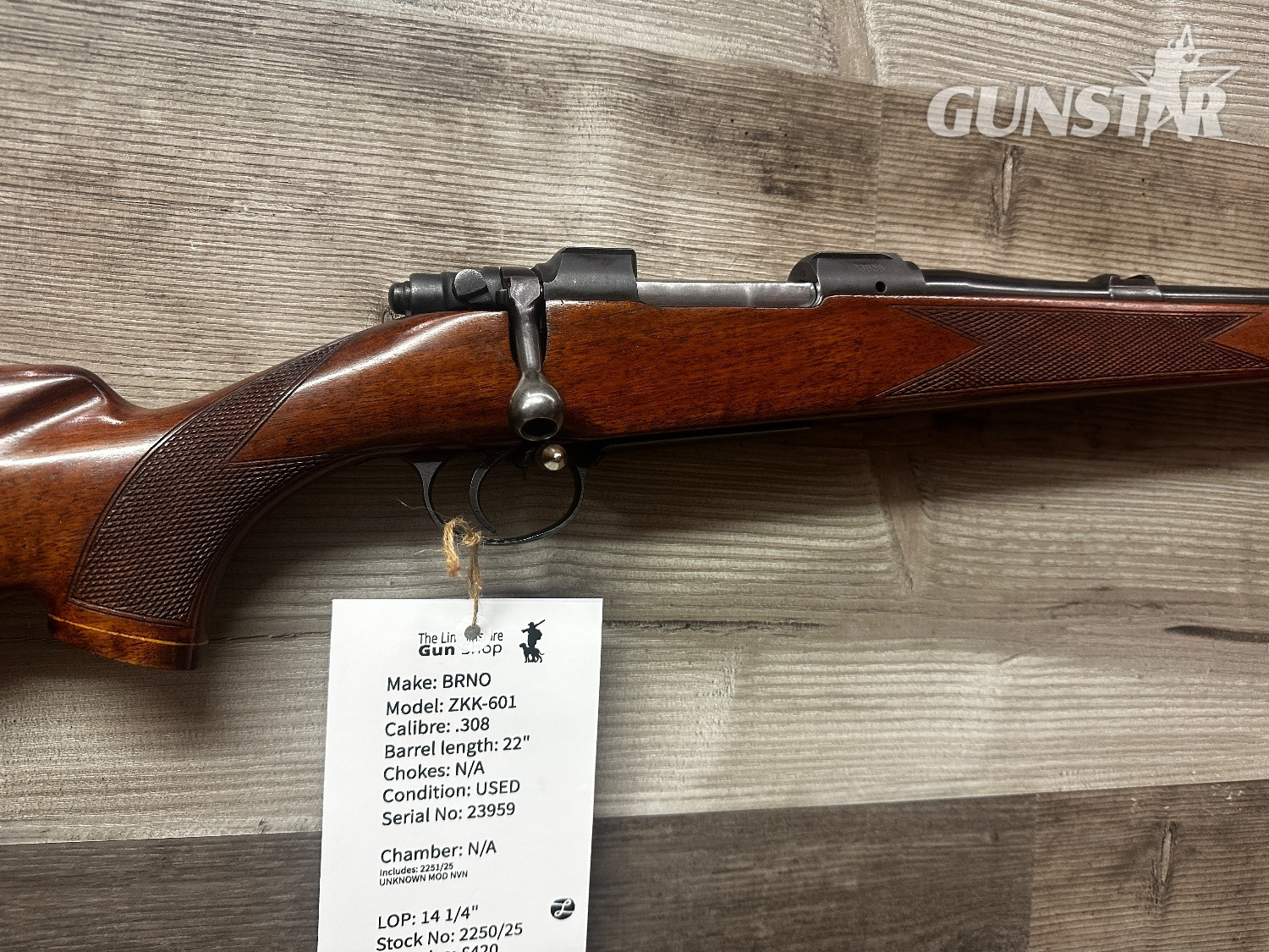  BRNO ZKK-601 Bolt Action .308 Winchester Rifle