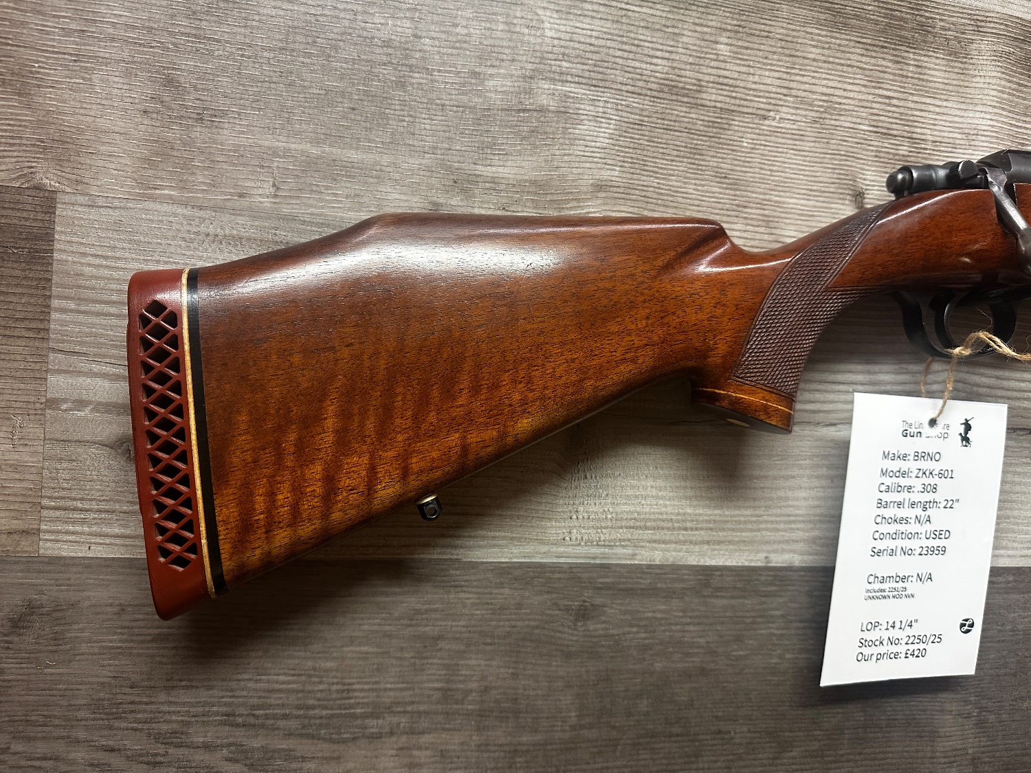 BRNO ZKK-601 Bolt Action .308 Winchester Rifle
