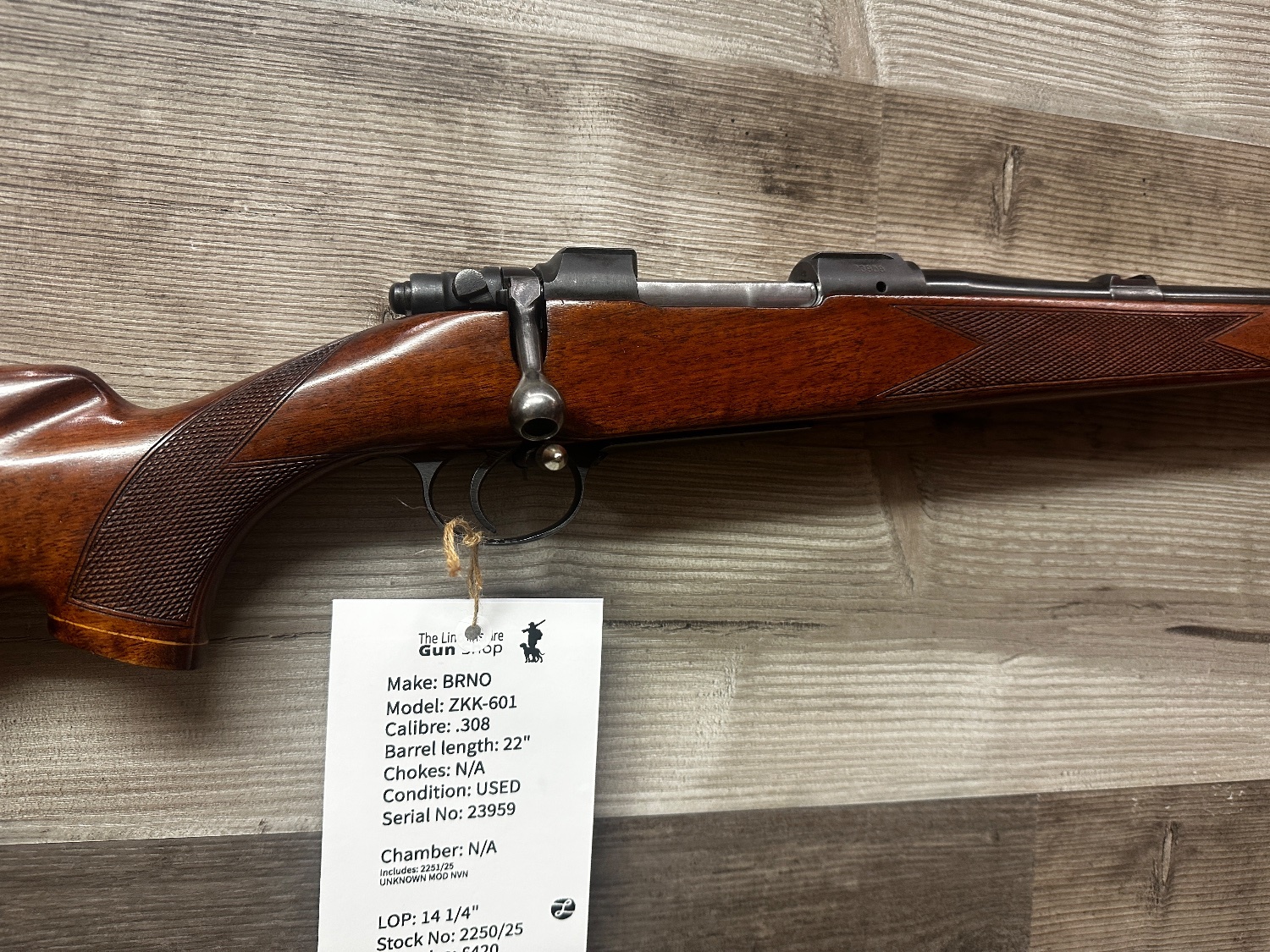  BRNO ZKK-601 Bolt Action .308 Winchester Rifle