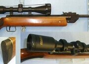QUALITY**C1980’s German Diana Original Model 35 Super .22 Calibre Break Action Air Rifle With Hawke Reflex 6x42 Telescopic Sight. AI 610 air rifle .22