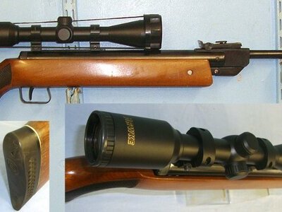 QUALITY**C1980’s German Diana Original Model 35 Super .22 Calibre Break Action Air Rifle With Hawke Reflex 6x42 Telescopic Sight. AI 610 air rifle .22