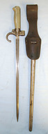 French Model 1886 / 35 White Metal Handle Short Epee Lebel Rifle Bayonet With Ho Bayonet