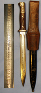 Original German K98 Bayonet With Later Etched Blade ‘Deutsches Kriegsmarine  Srhlarhtshiff Admiral Hipper’. 19201. Bayonet