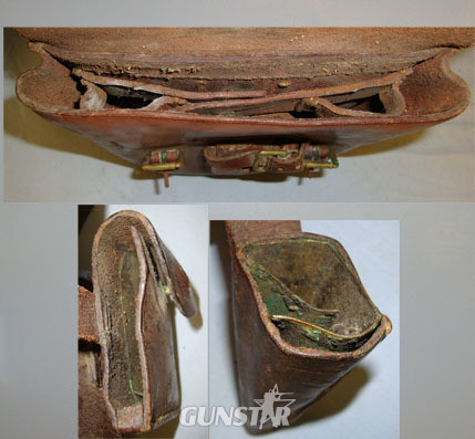 Portuguese Leather Cavalry Belt Carried Equipment Consisting of A Document / Map Cavalry Belt Carried Equipment Consisting of A Document / Map Pouch, Sword Frog  Clothing in 