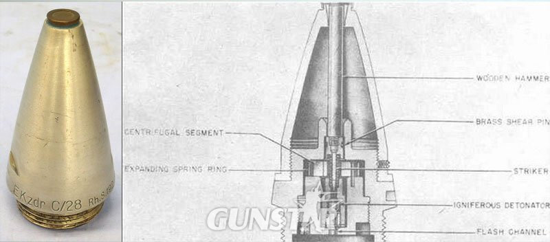 INERT DEACTIVATED. German, WW2, 1940 Dated EKzdr C/28 Kriegsmarine Nose Fuze. - O 2158 EKzdr C/28 Kriegsmarine Nose Fuze. - O 2158  Other Ammunition in 