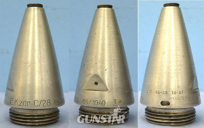 INERT DEACTIVATED. German, WW2, 1940 Dated EKzdr C/28 Kriegsmarine Nose Fuze. - O 2158 EKzdr C/28 Kriegsmarine Nose Fuze. - O 2158  Other Ammunition