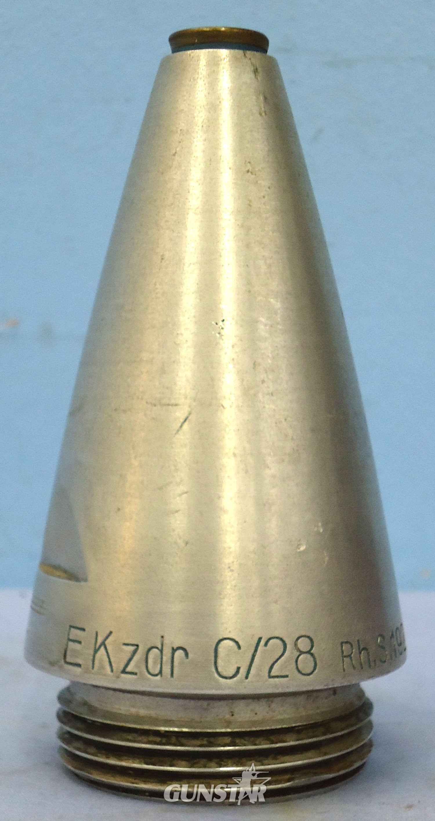 INERT DEACTIVATED. German, WW2, 1940 Dated EKzdr C/28 Kriegsmarine Nose Fuze. - O 2158 EKzdr C/28 Kriegsmarine Nose Fuze. - O 2158  Other Ammunition - {CATEGORY}