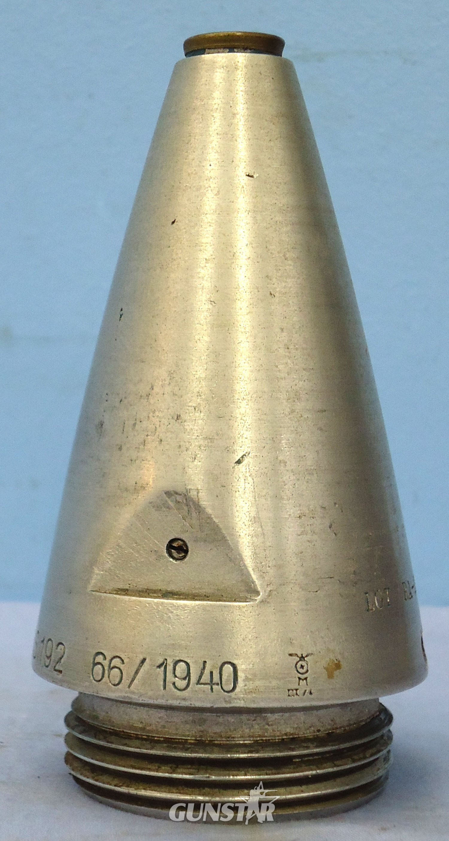 INERT DEACTIVATED. German, WW2, 1940 Dated EKzdr C/28 Kriegsmarine Nose Fuze. - O 2158 EKzdr C/28 Kriegsmarine Nose Fuze. - O 2158  Other Ammunition 