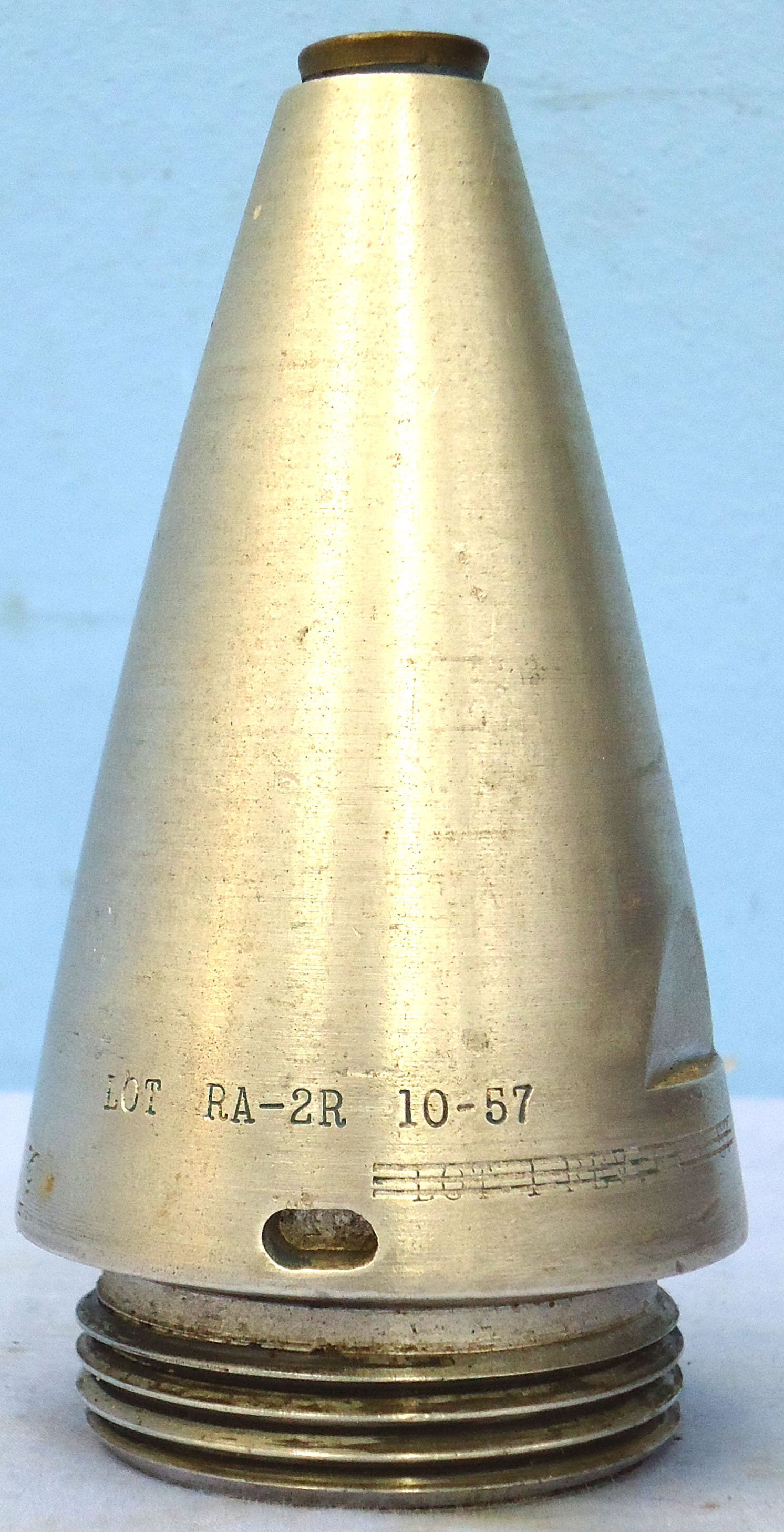 {CATEGORY} - INERT DEACTIVATED. German, WW2, 1940 Dated EKzdr C/28 Kriegsmarine Nose Fuze. - O 2158 EKzdr C/28 Kriegsmarine Nose Fuze. - O 2158  Other Ammunition in 