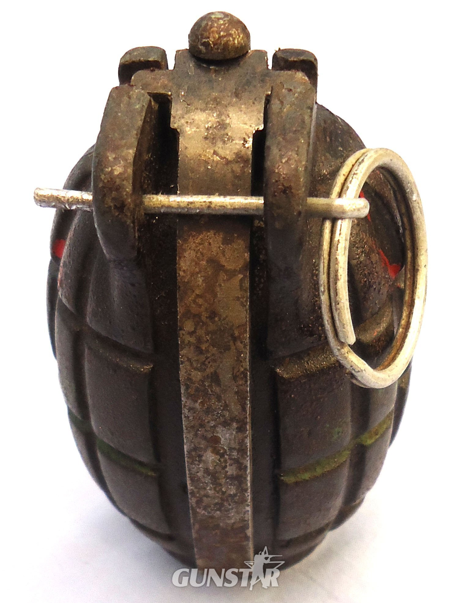 {CATEGORY} - INERT DEACTIVATED. WW2, 1943 Dated, Mills No 36M MK1, Hand Grenade. O 2403 INERT DEACTIVATED. WW2, 1943 Dated, Mills No 36M MK1, Hand Grenade. O 2403 Various Other Ammunition in 