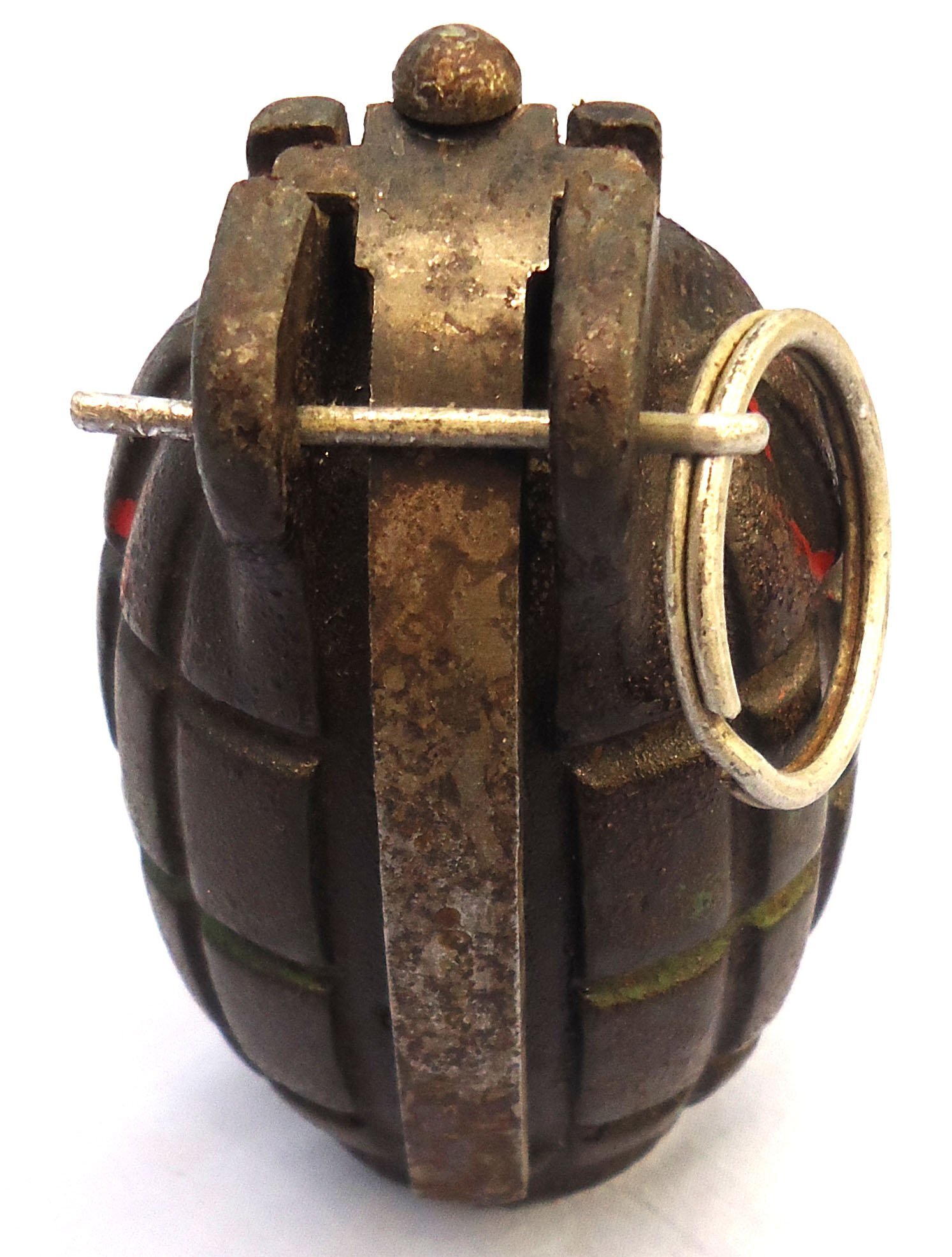 {CATEGORY} - INERT DEACTIVATED. WW2, 1943 Dated, Mills No 36M MK1, Hand Grenade. O 2403 INERT DEACTIVATED. WW2, 1943 Dated, Mills No 36M MK1, Hand Grenade. O 2403 Various Other Ammunition in 