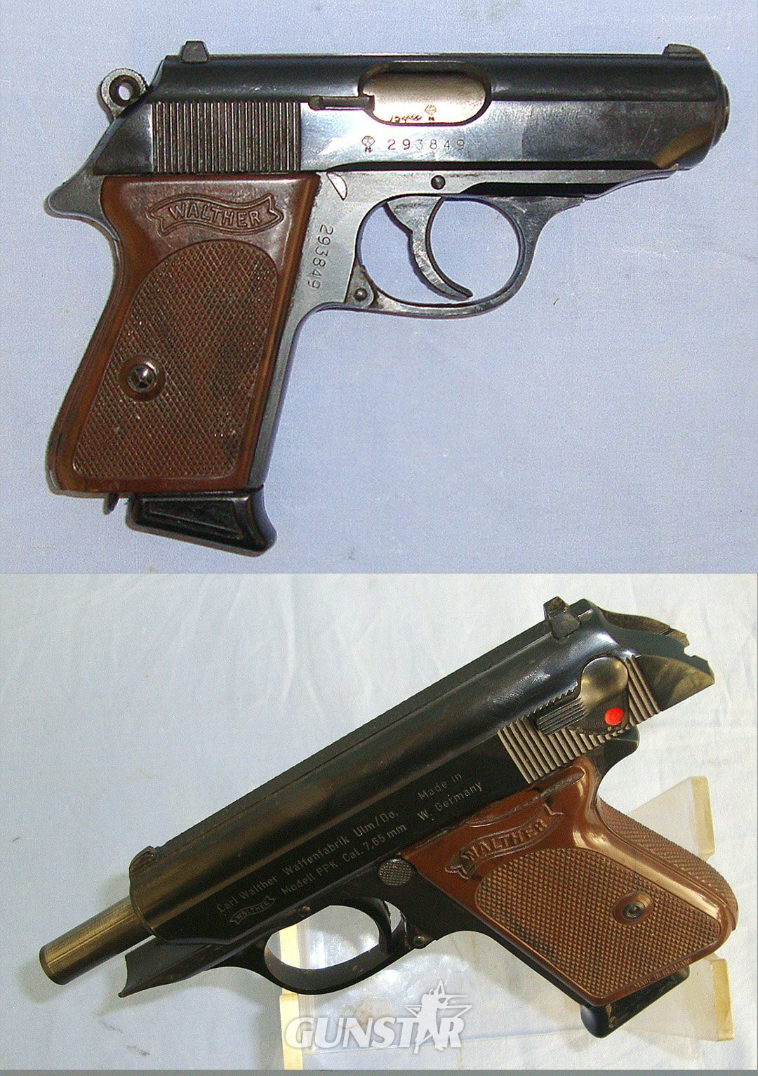 Cold War Era West German, Walther PPK, 7.65 mm Semi Automatic Pistol**COCKS & DRY FIRES**UK 2002 DEACTIVATION**Sn 23484:37 ppk None Semi Auto in 