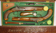 Smith (London) With Damascus Steel Octagonal Barrels & Original Accessories. Sn 19997:2 None Muzzleloader