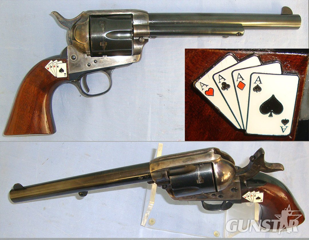 QUALITY**Italian Colt Model 1873 Army Peacemaker Buntline Special .22 Calibre Single Action Six Shot Revolver With Blue & Colour Case Hardened Finish**COCKS & DRY FIRES**UK 2004 DEACTIVATION WITH REPLACEMENT 2026 DEACTIVATION CERTIFICATE**Sn 23473:5 deactivated revolver None Revolver in 