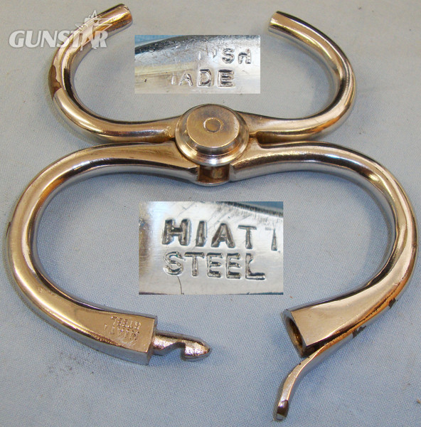 British Made Hiatt Leading Handcuff. POL 378. British Made Hiatt Leading Handcuff. POL 378. Antique & Militaria