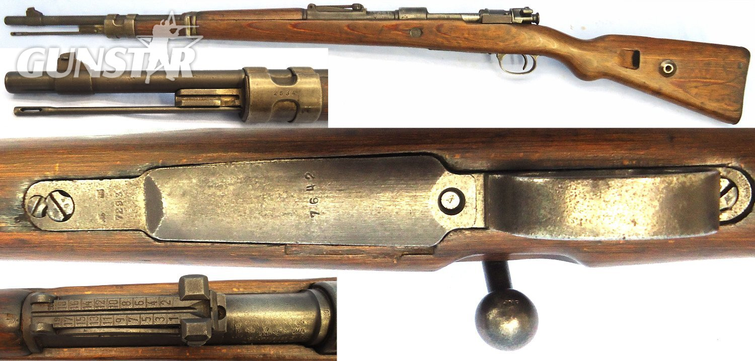 WW2, 1939 Dated, Nazi German, 7.92mm Calibre K98 Rifle by (Erma) Erfurter Maschinenfabrik at Erfurt. **OLD SPEC DEACTIVATION ** D 6056 WW2, 1939 Dated, Nazi German, 7.92mm Calibre K98 Rifle by (Erma) Erfurter Maschinenfabrik at Erfurt. **OLD SPEC DEACTIVATION ** D 6056 Various  Rifle