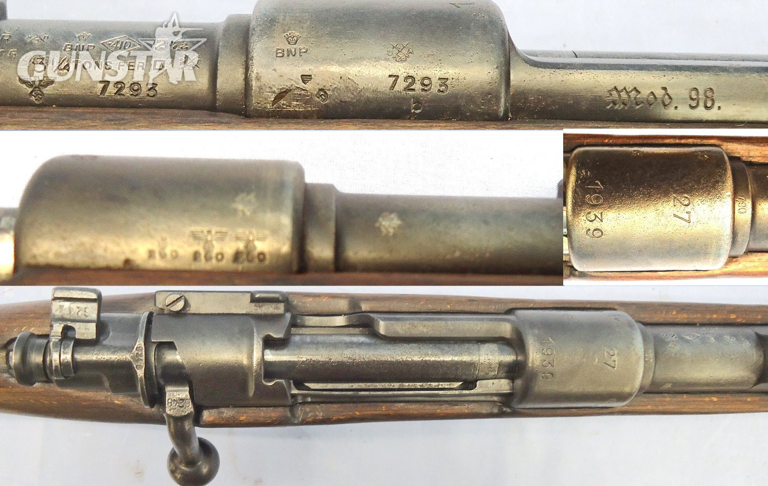  WW2, 1939 Dated, Nazi German, 7.92mm Calibre K98 Rifle by (Erma) Erfurter Maschinenfabrik at Erfurt. **OLD SPEC DEACTIVATION ** D 6056 WW2, 1939 Dated, Nazi German, 7.92mm Calibre K98 Rifle by (Erma) Erfurter Maschinenfabrik at Erfurt. **OLD SPEC DEACTIVATION ** D 6056 Various  Rifle