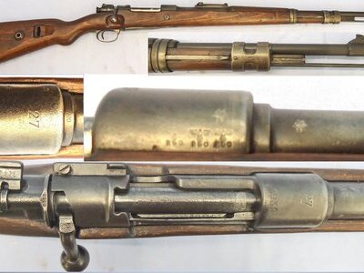 WW2, 1939 Dated, Nazi German, 7.92mm Calibre K98 Rifle by (Erma) Erfurter Maschinenfabrik at Erfurt. **OLD SPEC DEACTIVATION ** D 6056 WW2, 1939 Dated, Nazi German, 7.92mm Calibre K98 Rifle by (Erma) Erfurter Maschinenfabrik at Erfurt. **OLD SPEC DEACTIVATION ** D 6056 Various  Rifle