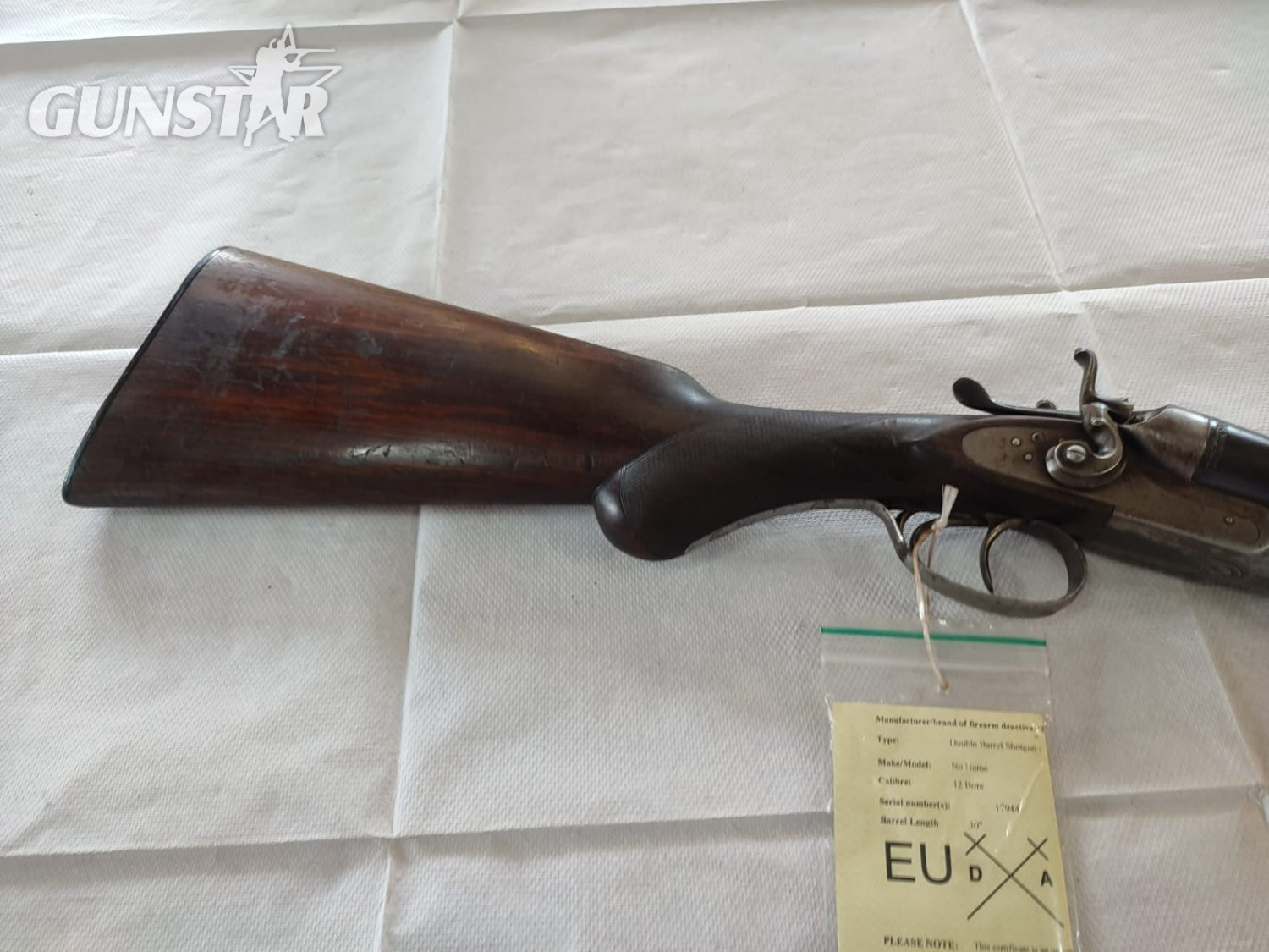 Unknown Double Barrel Side By Side 12 Bore/gauge - {CATEGORY} in 