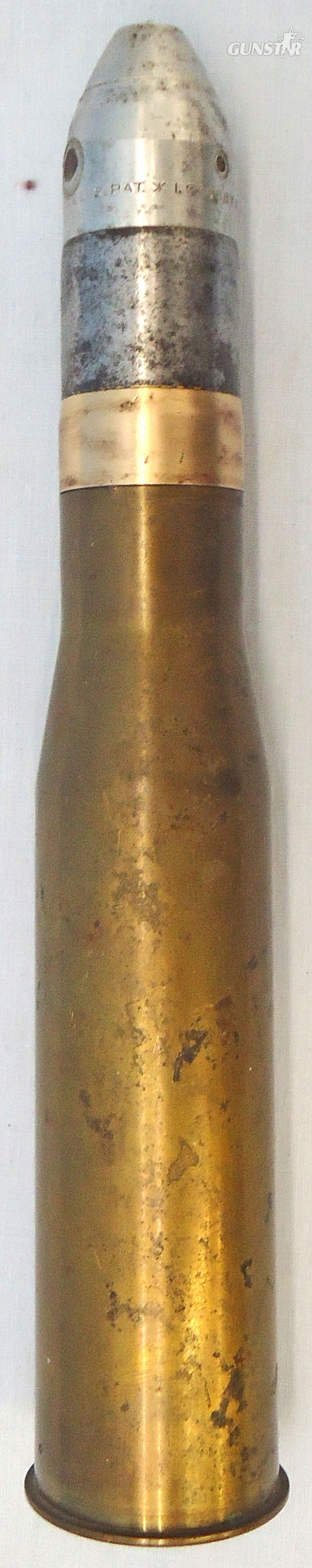 INERT DEACTIVATED. Rare, WW2, 1942 Dated, American 37mm (37x202R) High Explosive (H.E) Round For The American Armaments Corporation 37mm S.A. Anti-Aircraft Gun. - O 2006 INERT DEACTIVATED. Rare, WW2, 1942 Dated, American 37mm (37x202R) High Explosive (H.E) Round For The American Armaments Corporation 37mm S.A. Anti-Aircraft Gun. - O 2006  Other Ammunition in 