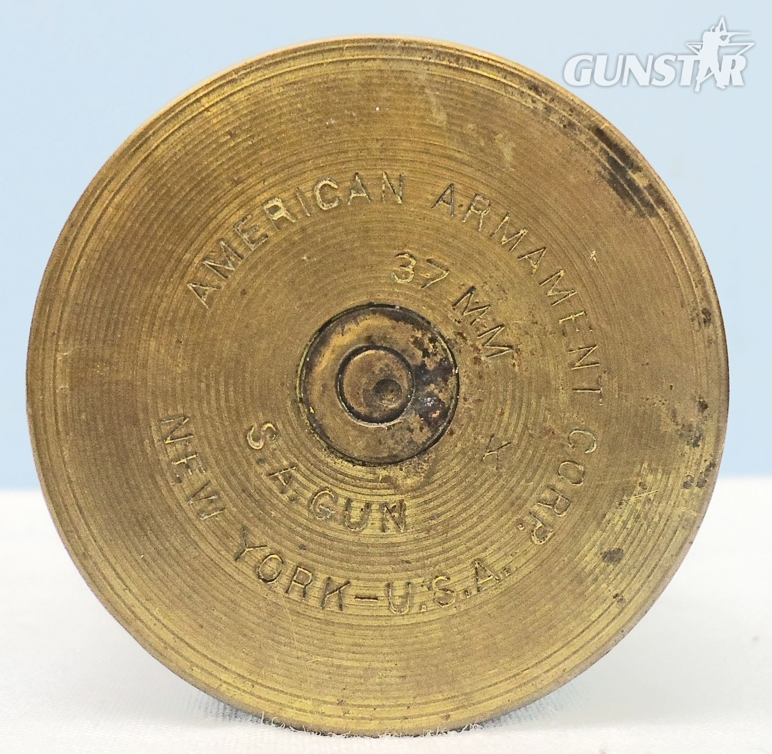 INERT DEACTIVATED. Rare, WW2, 1942 Dated, American 37mm (37x202R) High Explosive (H.E) Round For The American Armaments Corporation 37mm S.A. Anti-Aircraft Gun. - O 2006 INERT DEACTIVATED. Rare, WW2, 1942 Dated, American 37mm (37x202R) High Explosive (H.E) Round For The American Armaments Corporation 37mm S.A. Anti-Aircraft Gun. - O 2006  Other Ammunition