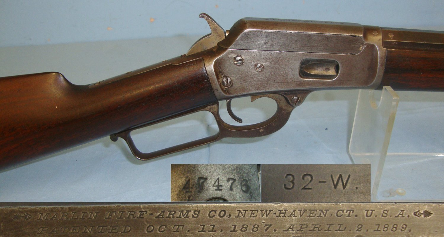 Marlin With Tube Magazine & Octagonal Barrel**1998 UK DEACTIVATION CERTIFICATED** Sn 8757 Lever Action None Rifle