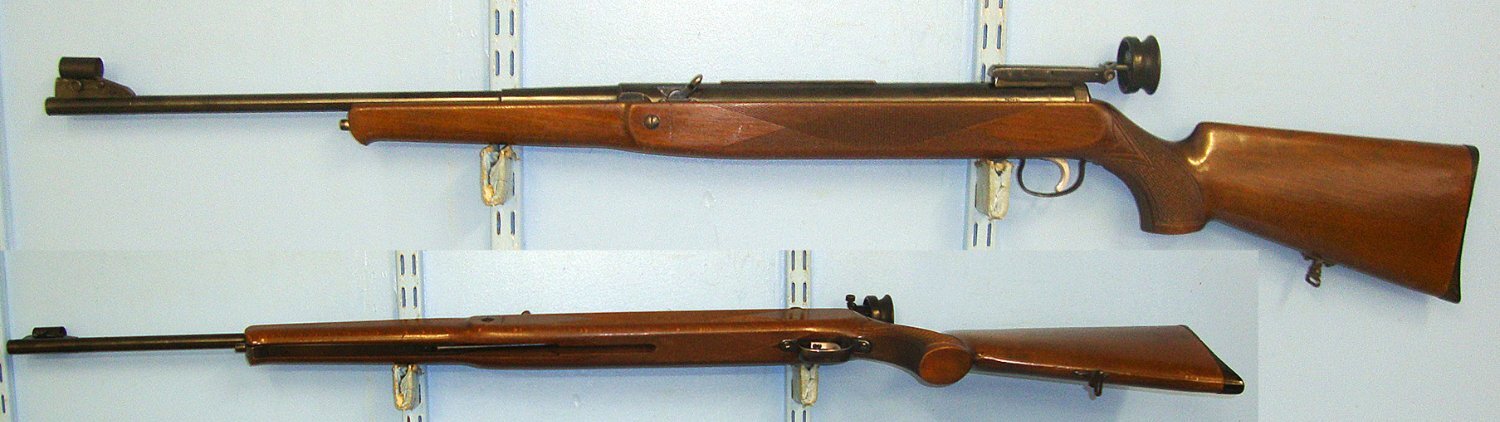  HIGHLY COLLECTABLE**1959-1980’s German Original Deluxe Model 50 .22 Calibre Under Lever Action Air Rifle With Target Sights. Sn 23802 air rifle .22