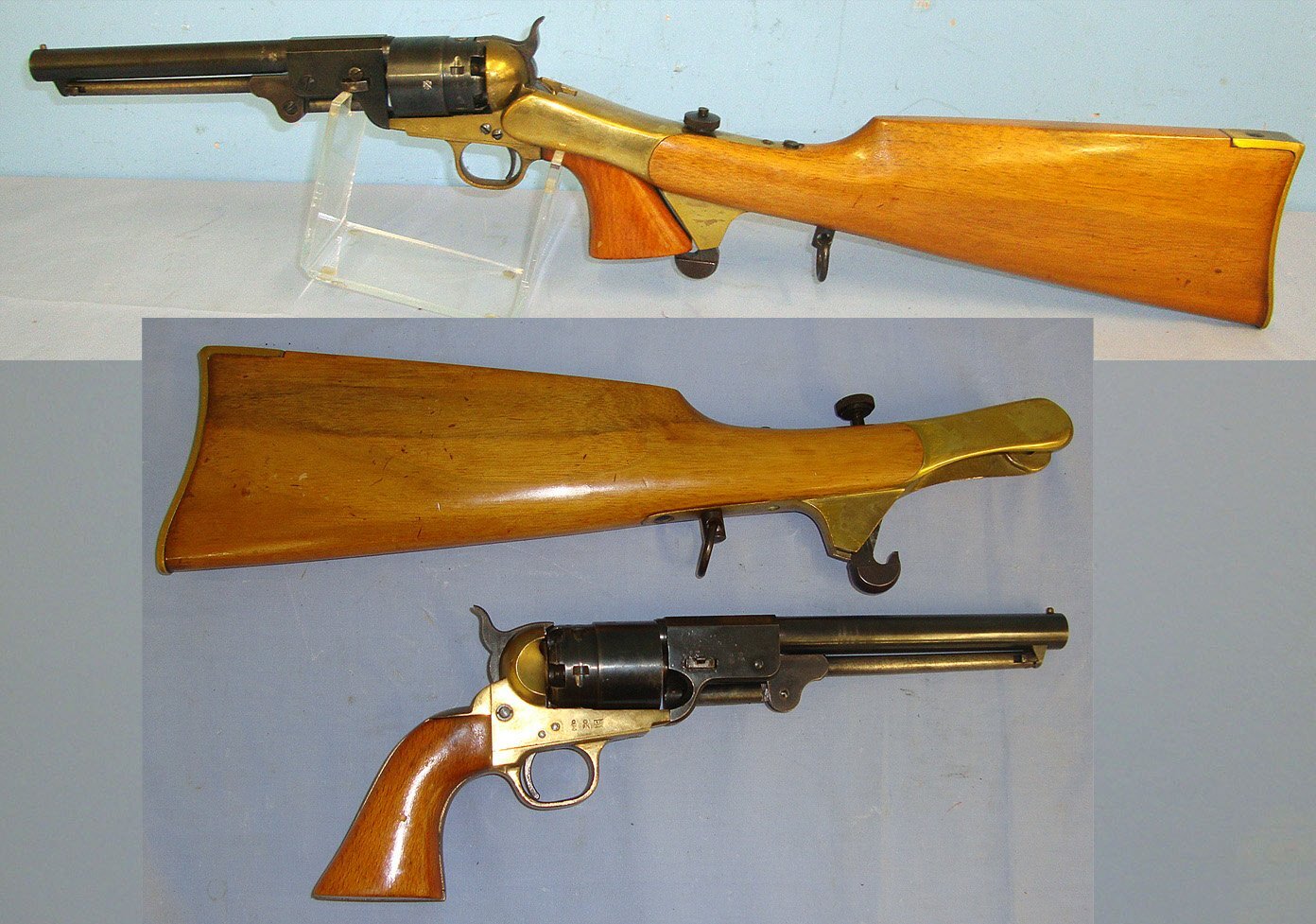  QUALITY**Italian Colt Navy Model 1851 .44 Calibre Cap & Ball Revolver With Detachable Shoulder **COCKS & DRY FIRES**EARLY 1997 UK DEACTIVATION WITH REPLACEMENT 2026 DEACTIVATION CERTIFICATE**Sn 23473:4 deactivated revolver None Revolver
