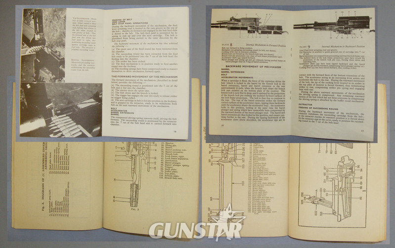 Two Unpublished WWII Instructional Handbooks on the Browning .300-Inch Heavy Machine Gun. BO 441. Two Unpublished WWII Instructional Handbooks on the Browning .300-Inch Heavy Machine Gun. BO 441. Other Accessory
