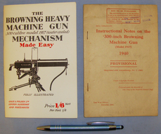 Two Unpublished WWII Instructional Handbooks on the Browning .300-Inch Heavy Machine Gun. BO 441. Two Unpublished WWII Instructional Handbooks on the Browning .300-Inch Heavy Machine Gun. BO 441. Other Accessory