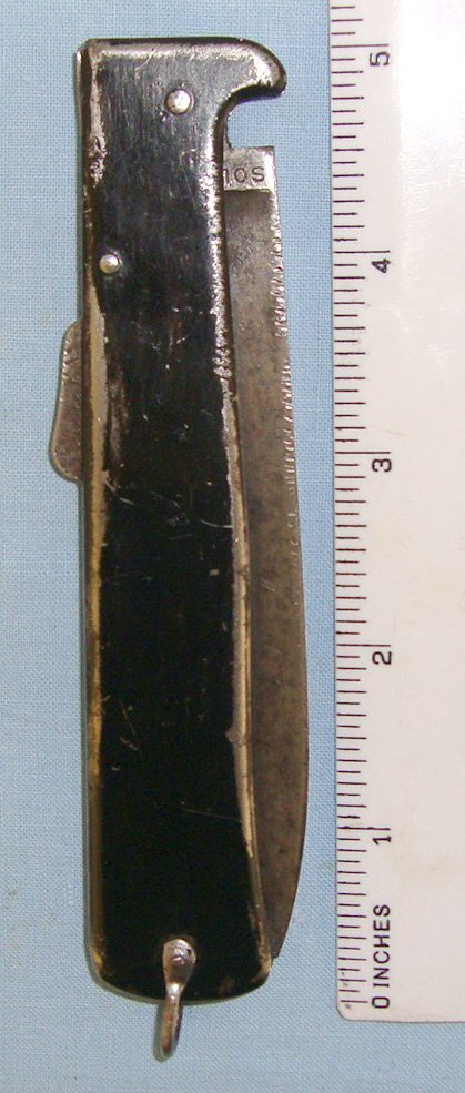  WW1 / WW2 Imperial German Army Mercator (Heinrich Kaufmann, Indiwerk, Solingen), DRGM Taschenmesser Trench Dagger / Utility Clasp Lock knife. Sn 21597 Knive
