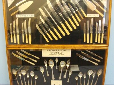 QUALITY MAKERS**C1950 Two Large Display Cased Sets of John Nowill & Sons Sheffield Cutlers Factory Shop Window Knives & Assorted Cutlery. Sn 21501 QUALITY MAKERS**C1950 Two Large Display Cased Sets of John Nowill & Sons Sheffield Cutlers Factory Shop Window Knives & Assorted Cutlery. Sn 21501 Other Accessory