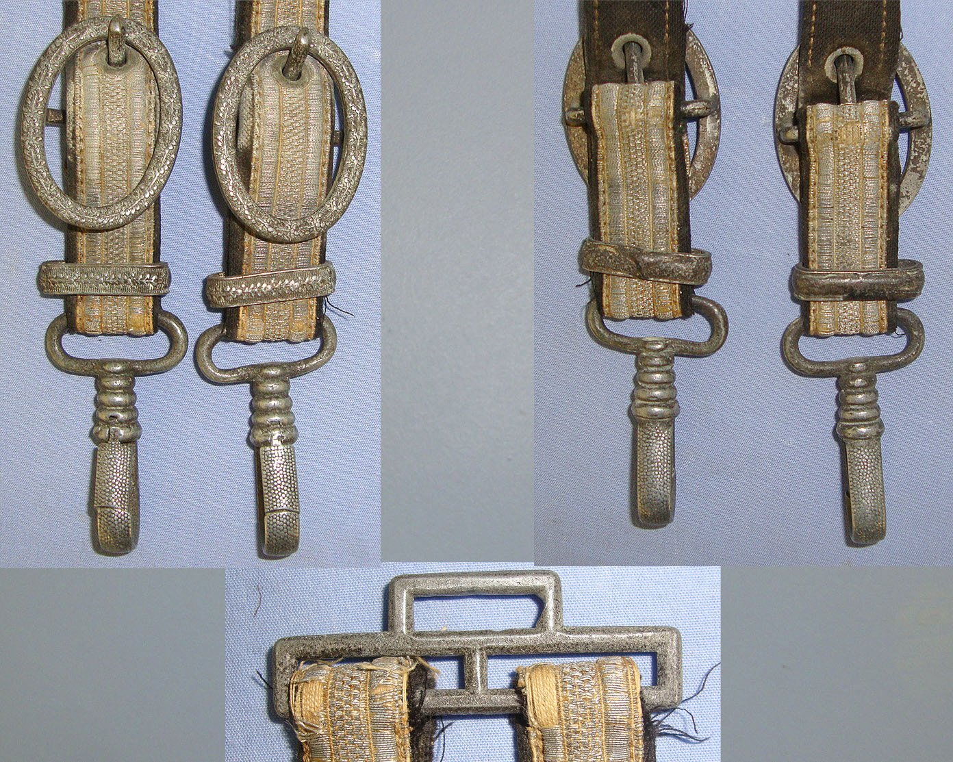 Original**WW2 Era Nazi German Bullion Hangers For Nazi German Heer (Army) Officer’s 1935 Pattern Daggers. N 161  Antique & Militaria