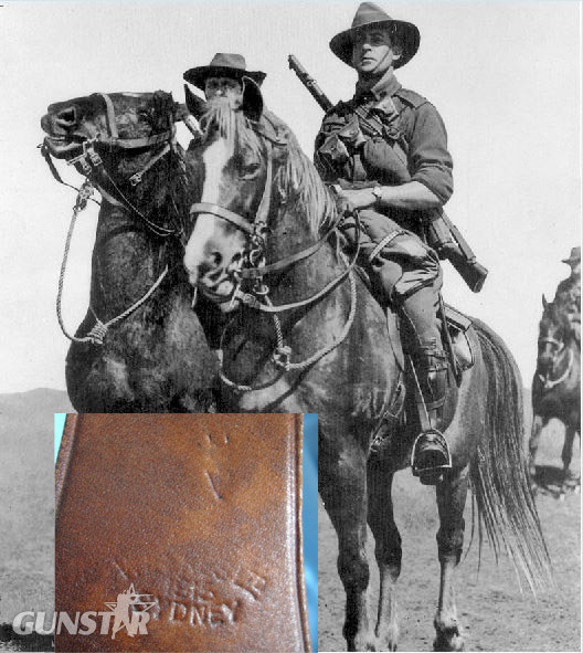  unreadable manufacturer name above ‘Sydney’ (Australia), Pattern 1903 WD Australian Light Horse Cavalry/ Mounted Infantry 90 x .303 Calib Other Accessory