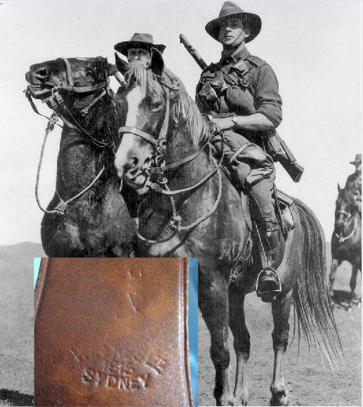  unreadable manufacturer name above ‘Sydney’ (Australia), Pattern 1903 WD Australian Light Horse Cavalry/ Mounted Infantry 90 x .303 Calib Other Accessory