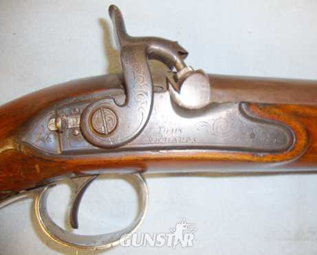 John Richards Duelling Pistol Perc / Flin .65 Cal Muzzleloader Muzzleloader in 