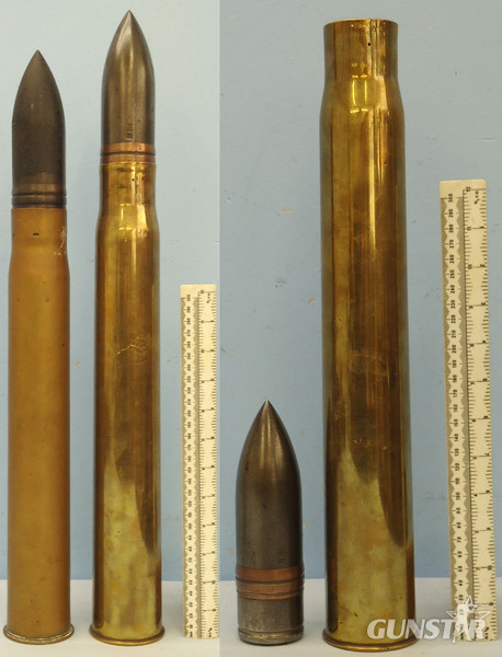  DEACTIVATED INERT. RARE, British Unfired WW 1, 1916 Dated, Naval Vickers 3 Pounder Mark 2, (47x411R) High Explosive Common Pointed Round. - 19403 DEACTIVATED INERT. RARE, British Unfired WW 1, 1916 Dated, Naval Vickers 3 Pounder Mark 2, (47x411R) High Explosive Common Pointed Round. - 19403  Other Ammunition