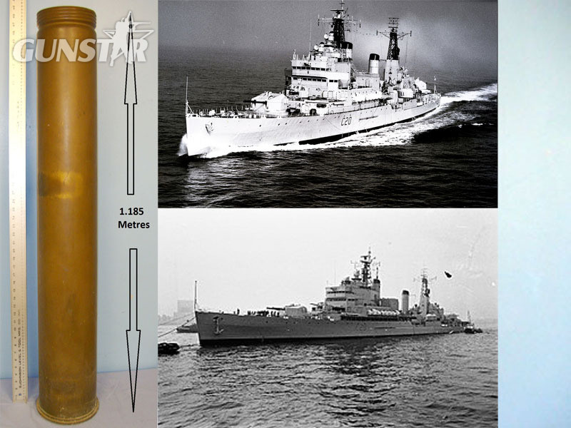 DEACTIVATED INERT. RARE, British Unfired 6 Inch Mark 5 Gun (152 x 1180R) (Tiger Class Cruiser) Cartridge Case. - O 1836 DEACTIVATED INERT. RARE, British Unfired 6 Inch Mark 5 Gun (152 x 1180R) (Tiger Class Cruiser) Cartridge Case. - O 1836  Other Ammunition in 