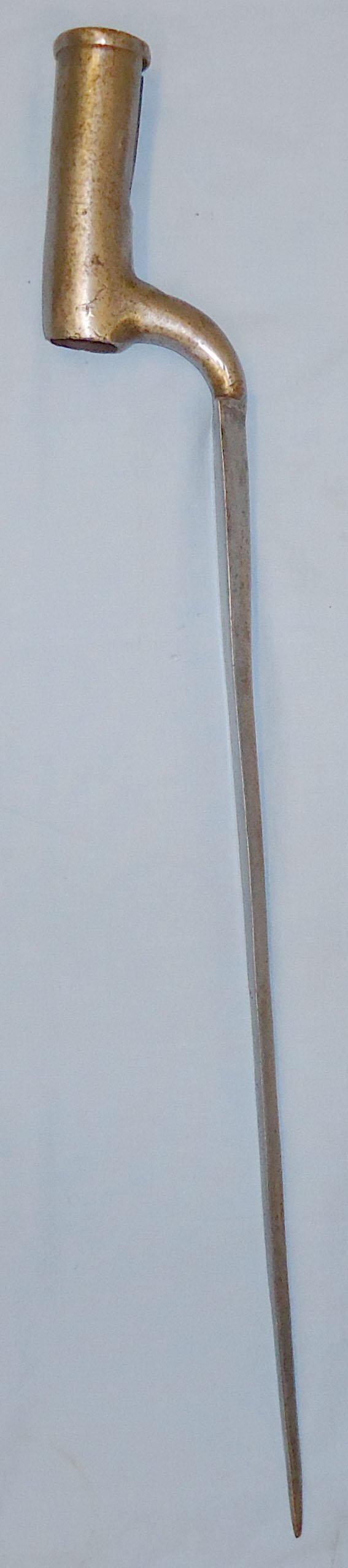  4\" Brown Bess Bayonet with India Spring Catch. BAYO 612. Bayonet